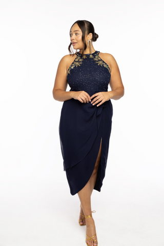 Reign Dress Navy