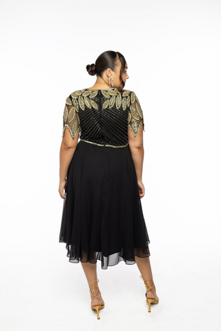 CURVE Ursula Skater Midi Black