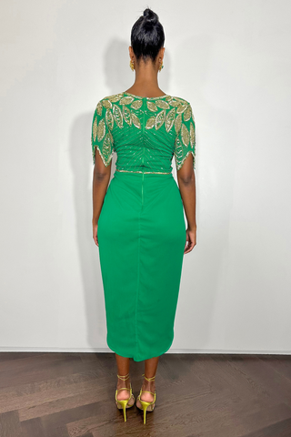 Ursula Green Wrap Dress