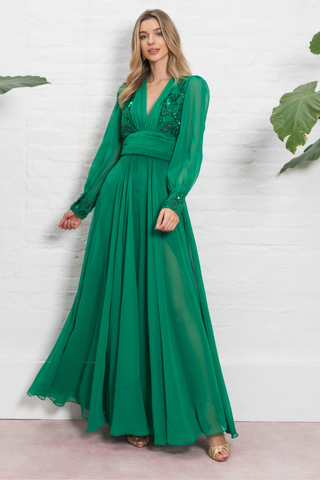 Selenaa Dress Green