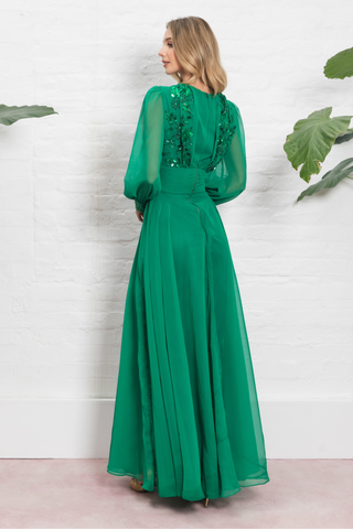 Selenaa Dress Green