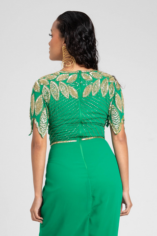 Ursula Green Wrap Dress