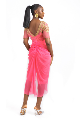 Denise Dress Fluro Pink