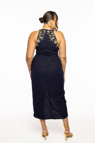 Reign Dress Navy