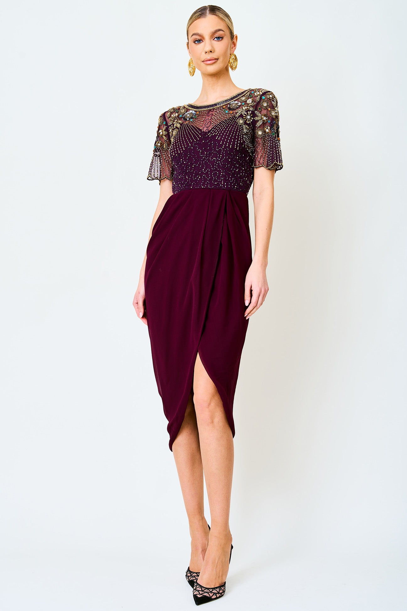 Purple virgos lounge dress hotsell