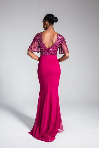 Donatella Dress Magenta